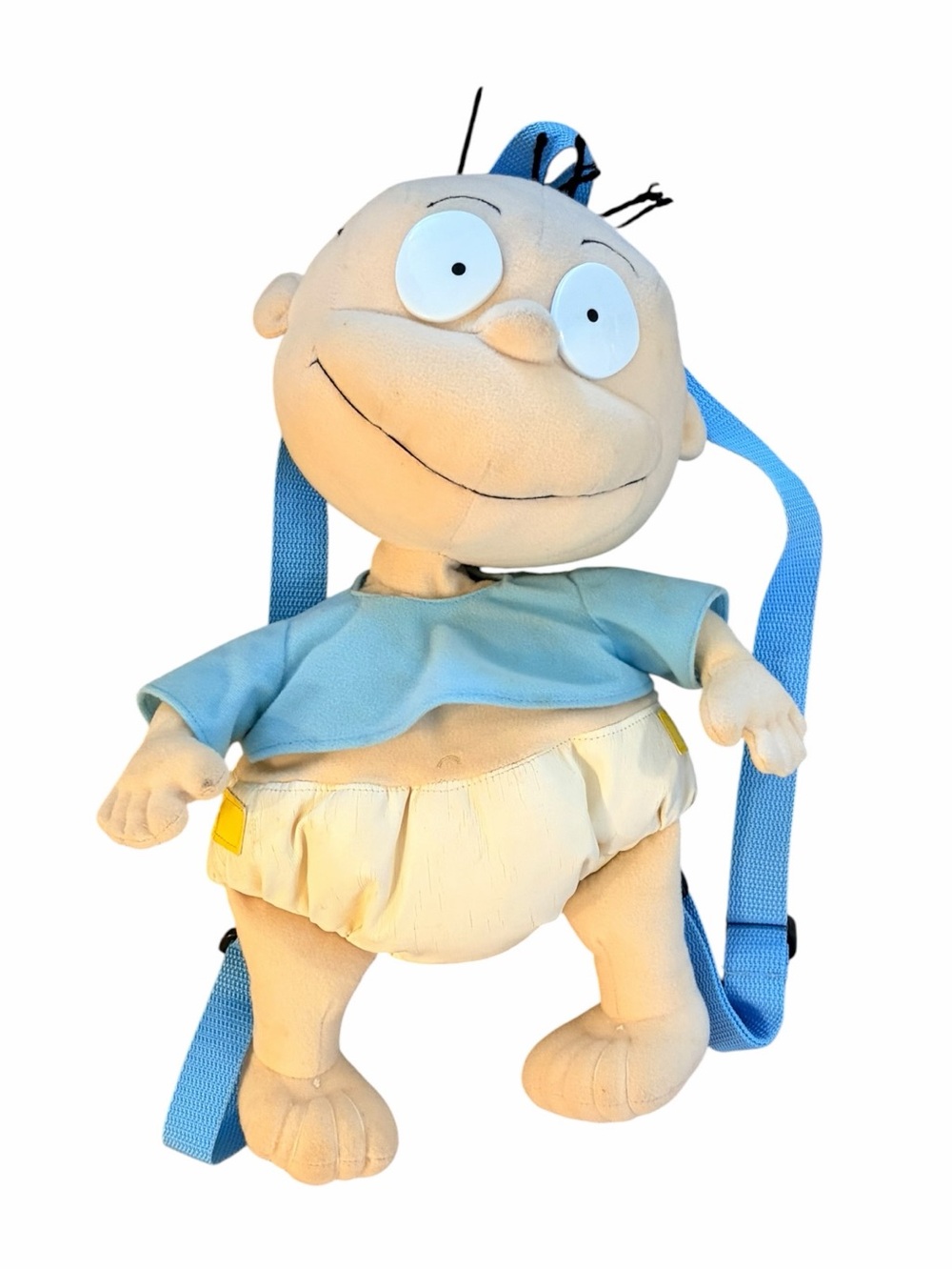 RUGRATS Vintage Tommy Pickle boy Blue Plush Character Kids Backpack Baby toy 90s